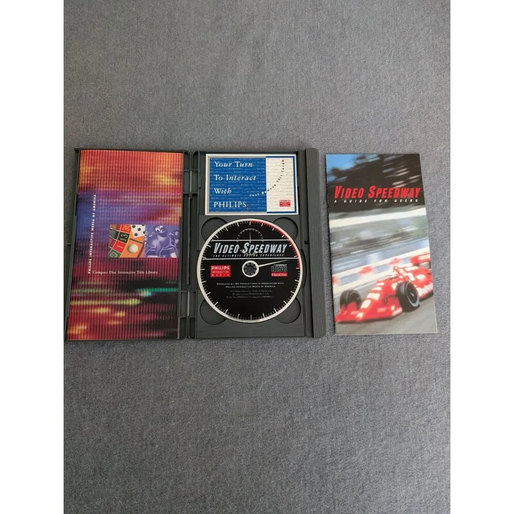Video Speedway Philips CD-i (1992) CIB Complete w/ Sleeve - Retro Racing Game